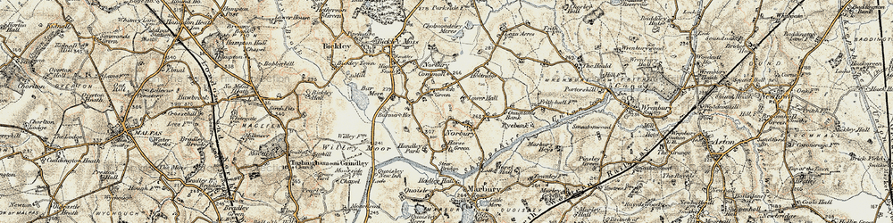 Old map of Swanwick Green in 1902