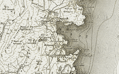 Old map of Swarister in 1912