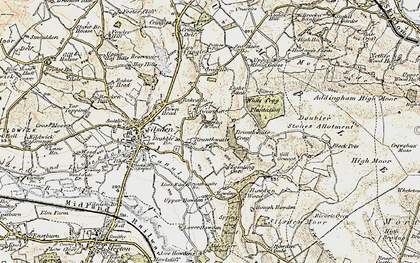 Old map of Swartha in 1903-1904