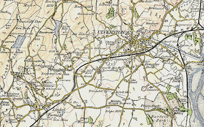 Old map of Swarthmoor in 1903-1904