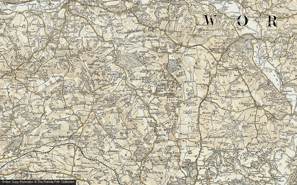 Old Map of Sweet Green, 1899-1902 in 1899-1902
