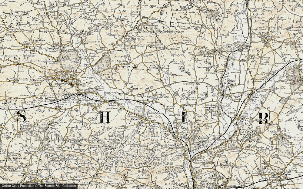 Old Map of Sweetham, 1899-1900 in 1899-1900