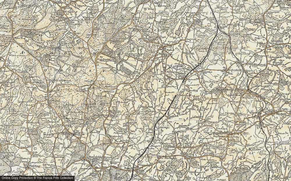 Old Map of Sweethaws, 1898 in 1898
