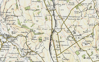 Old map of Sweetholme in 1901-1904