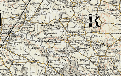 Old map of Swettenham Heath in 1902-1903