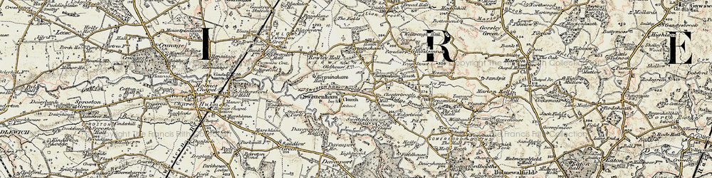 Old map of Swettenham Heath in 1902-1903