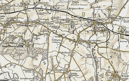 Old map of Swillington Common in 1903