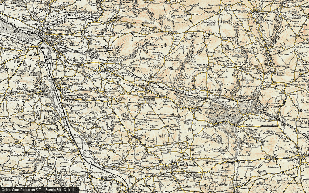 Old Map of Swimbridge, 1900 in 1900