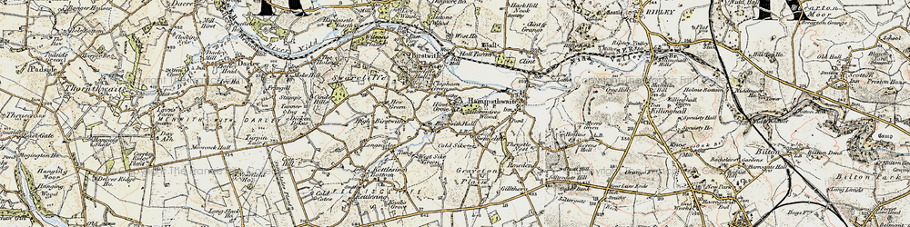 Old map of Swincliffe in 1903-1904