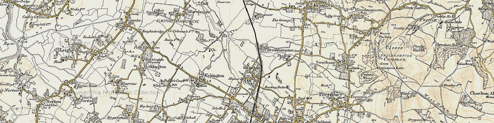 Old map of Swindon in 1898-1900