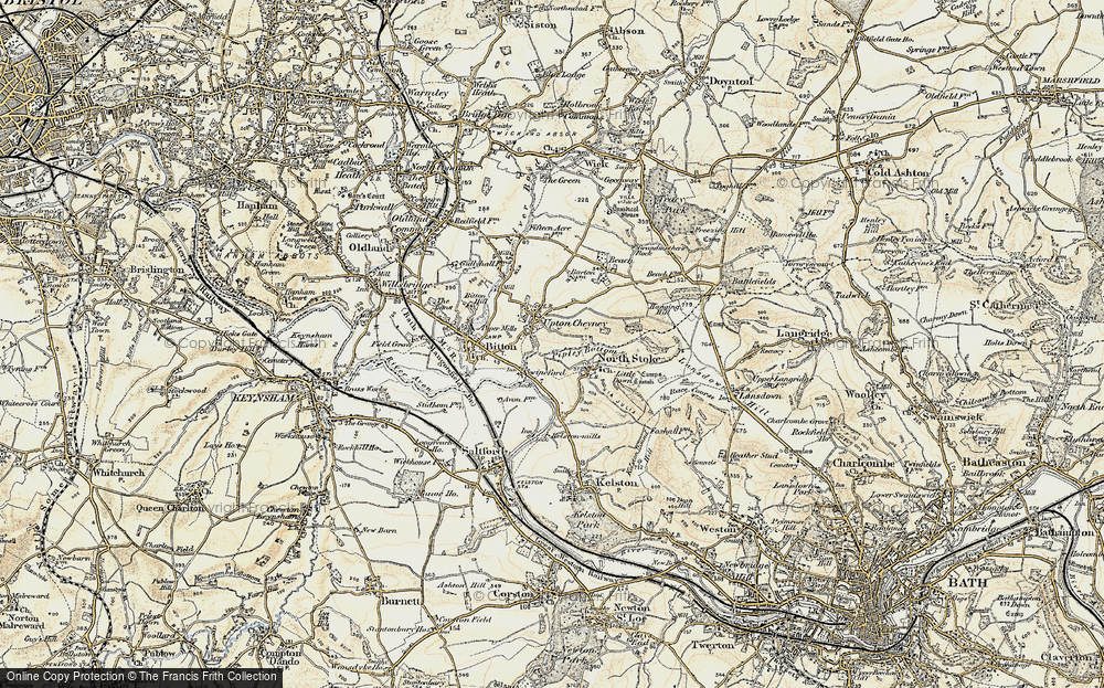 Old Map of Swineford, 1899 in 1899