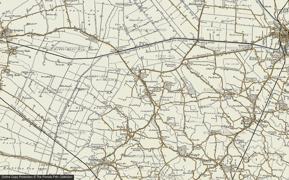 Old Map of Swineshead, 1902-1903 in 1902-1903
