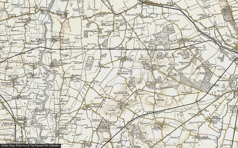 Old Map of Swinethorpe, 1902-1903 in 1902-1903