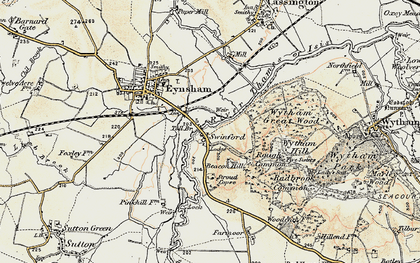 Old map of Swinford in 1898-1899