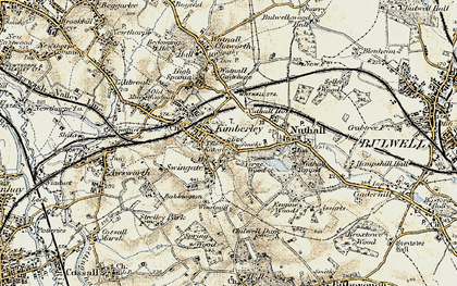 Old map of Swingate in 1902-1903