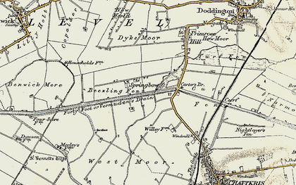 Old map of Leonard Childs Br in 1901