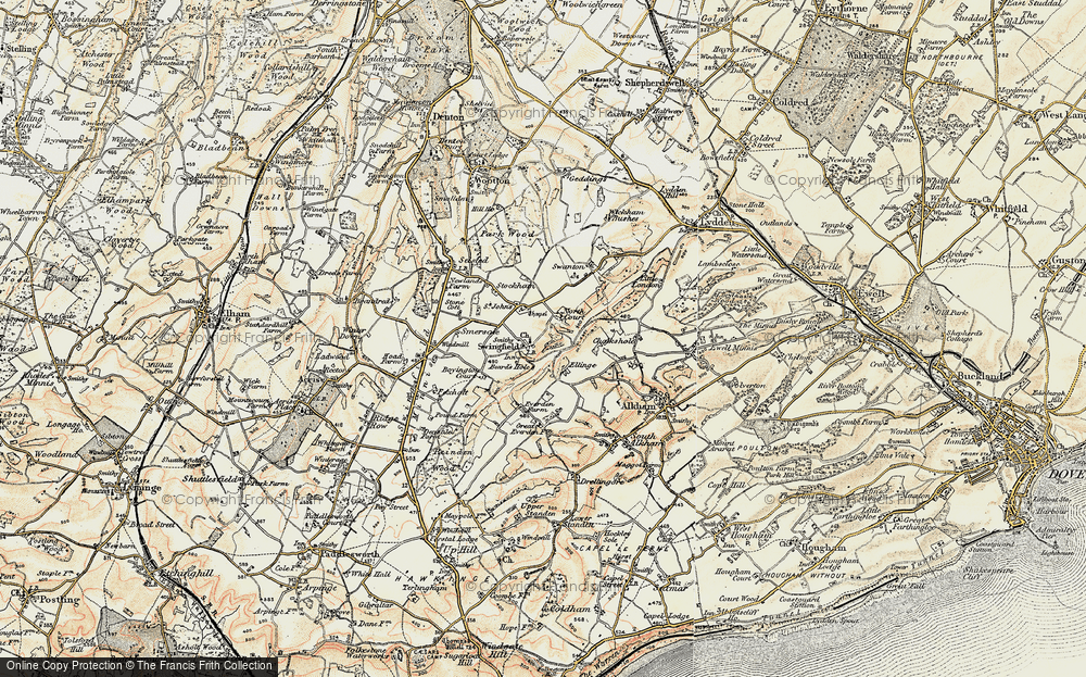Old Map of Swingfield Street, 1898-1899 in 1898-1899