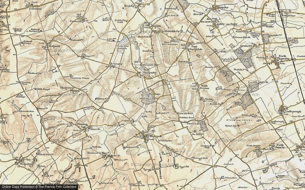 Old Map of Swinhope, 1903-1908 in 1903-1908