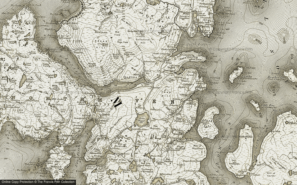 Old Map of Swinister, 1912 in 1912