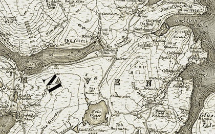 Old map of Swinister in 1912