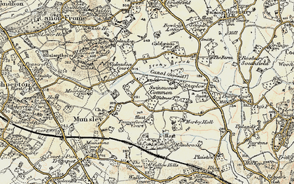 Old map of Swinmore Common in 1899-1901