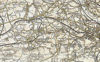 Old map of Swinnow Moor in 1903