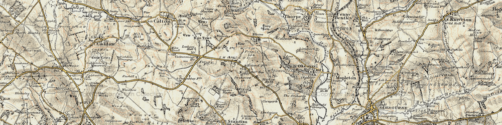 Old map of Swinscoe in 1902