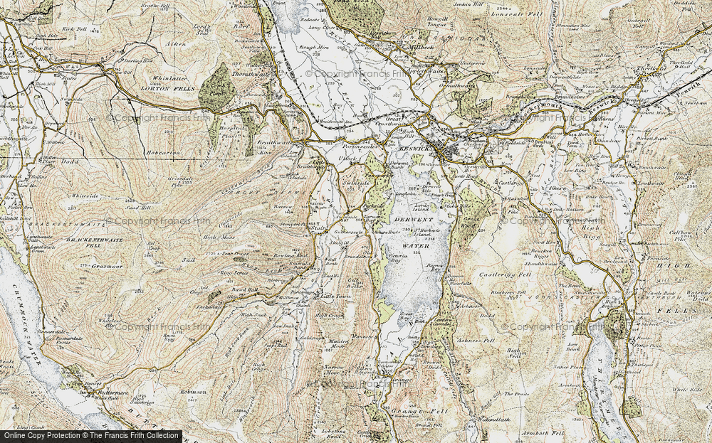 Old Map of Swinside, 1901-1904 in 1901-1904