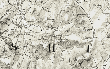 Old map of Swinside Townfoot in 1901-1904