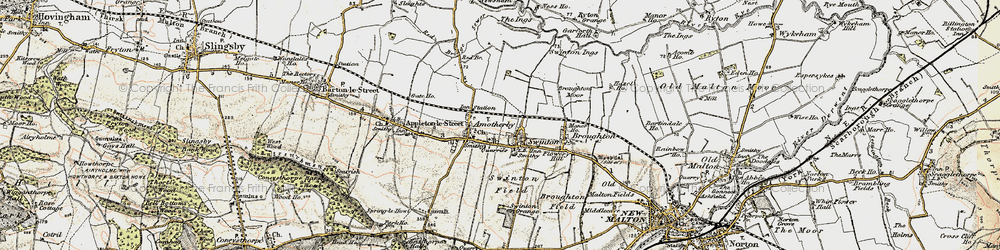 Old map of Swinton in 1903-1904