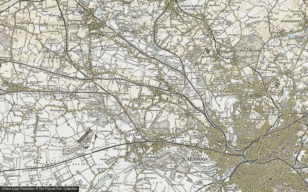 Old Map of Swinton, 1903 in 1903