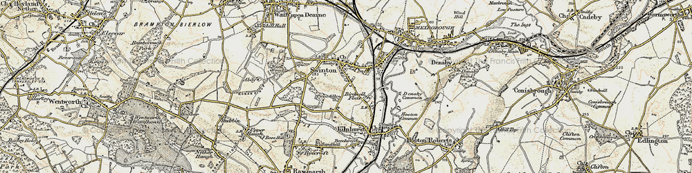 Old map of Swinton in 1903