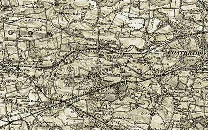 Old map of Swinton in 1904-1905