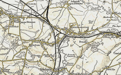Old map of Swinton Bridge in 1903