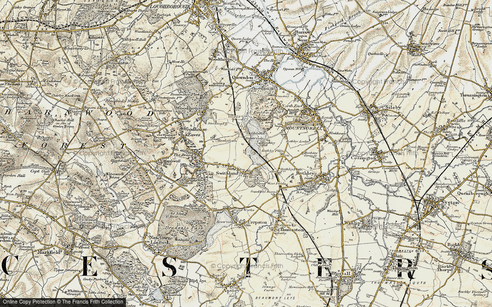 Old Map of Swithland, 1902-1903 in 1902-1903