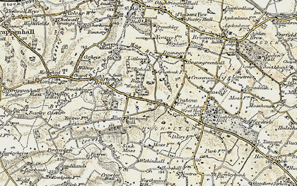 Old map of Sworton Heath in 1902-1903