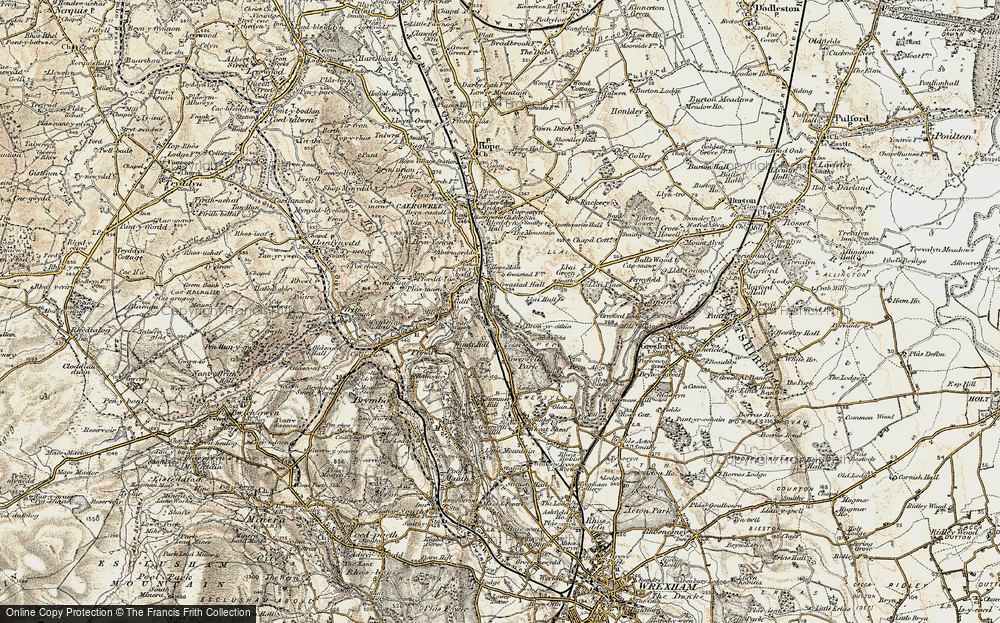 Old Map of Sydallt, 1902-1903 in 1902-1903