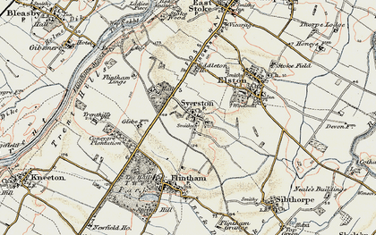 Old map of Syerston in 1902-1903