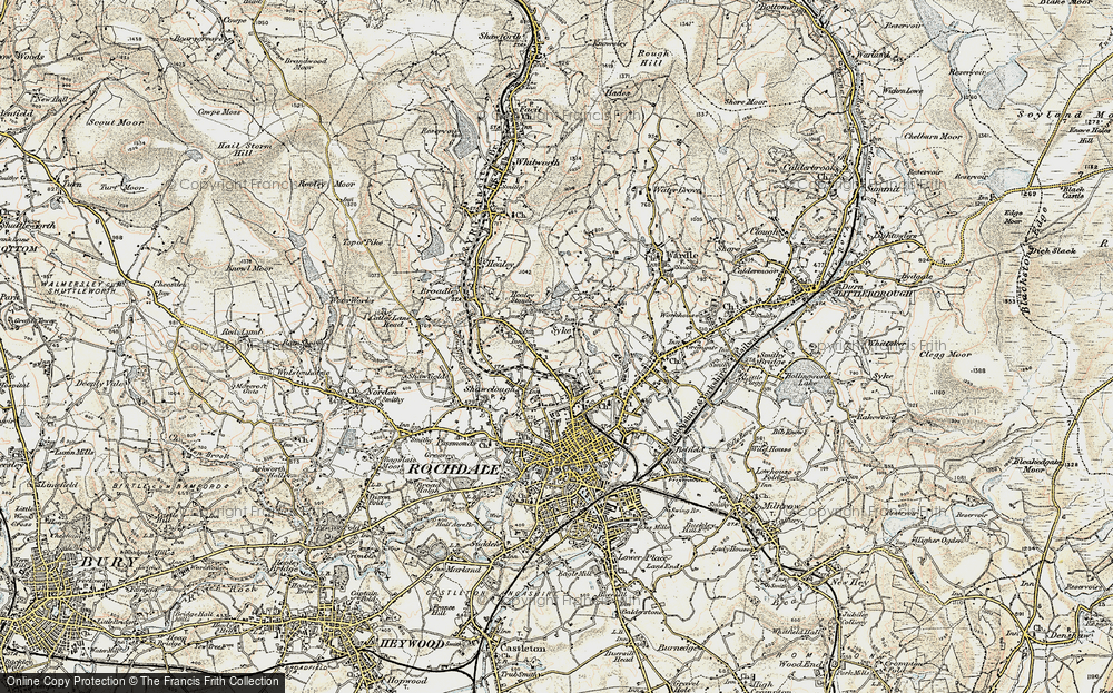 Old Map of Syke, 1903 in 1903