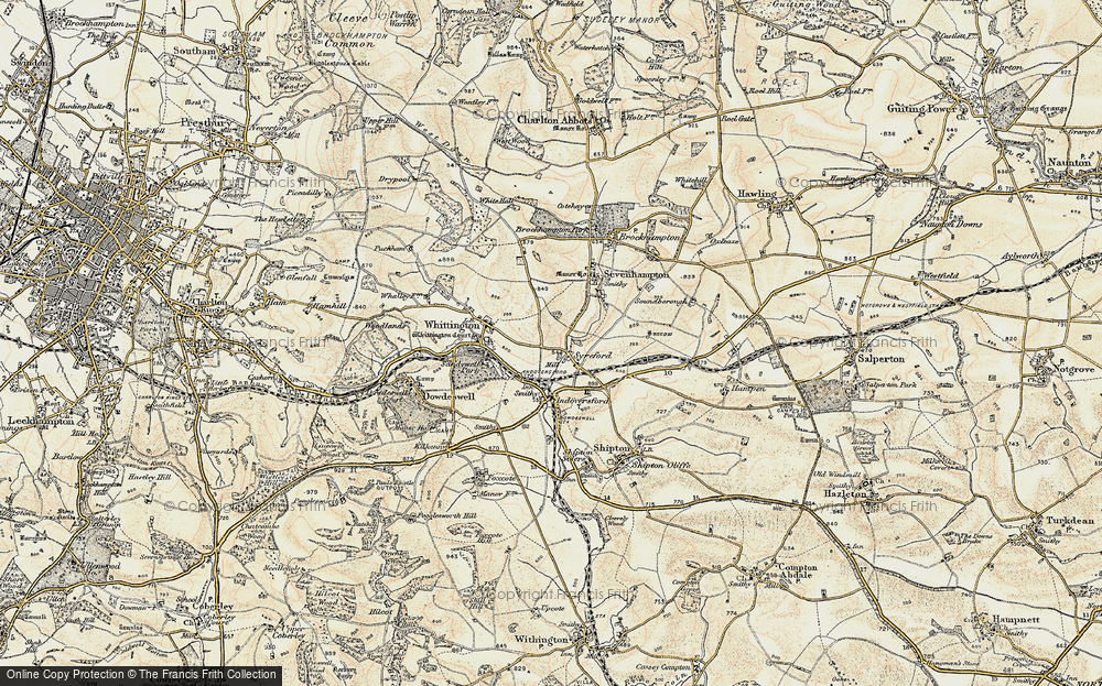 Old Map of Syreford, 1898-1900 in 1898-1900