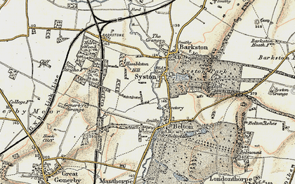 Old map of Bridgewater Ho in 1902-1903
