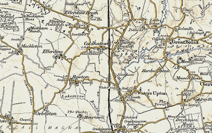 Old map of Sytch Lane in 1902
