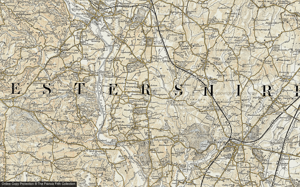 Old Map of Sytchampton, 1901-1902 in 1901-1902