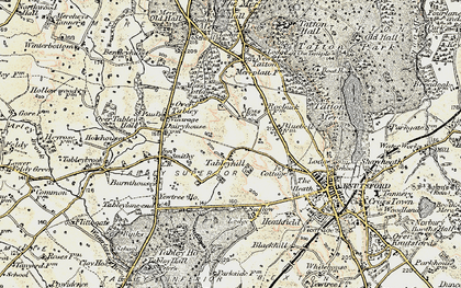 Old map of Tabley Hill in 1902-1903