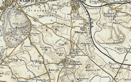 Old map of Tachbrook Mallory in 1898-1902