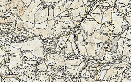 Old map of Langridge Wood in 1898-1900