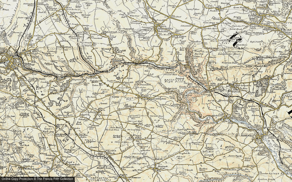 Old Map of Taddington, 1902-1903 in 1902-1903
