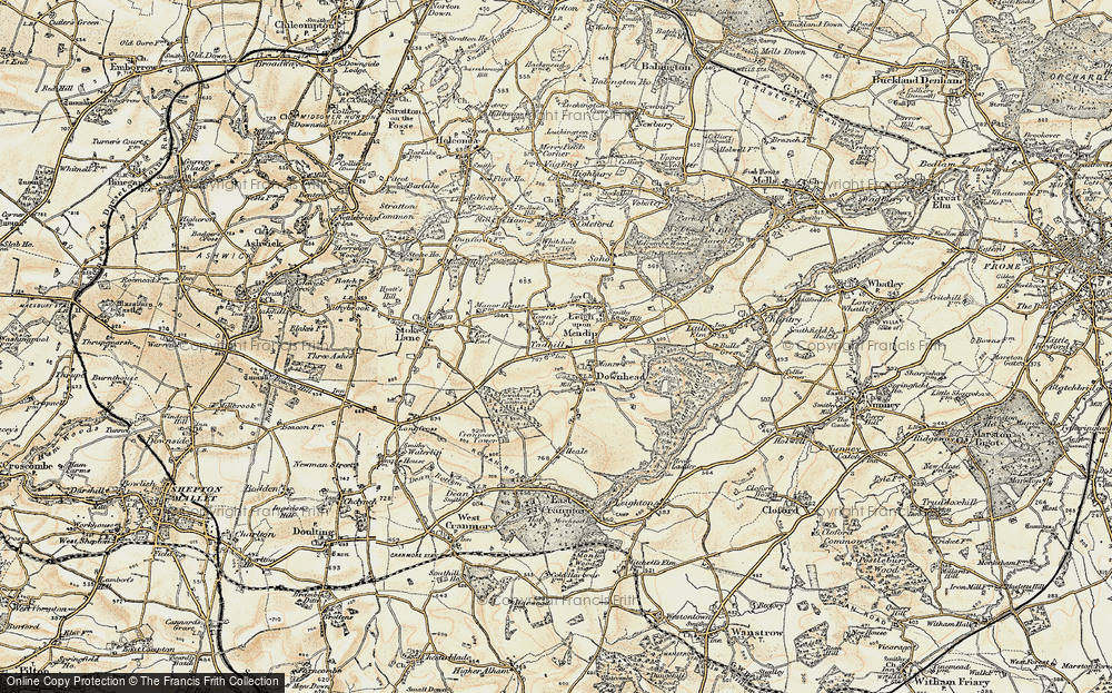 Old Map of Tadhill, 1899 in 1899