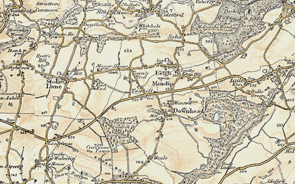 Old map of Tadhill in 1899