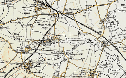 Old map of Tadley in 1897-1898